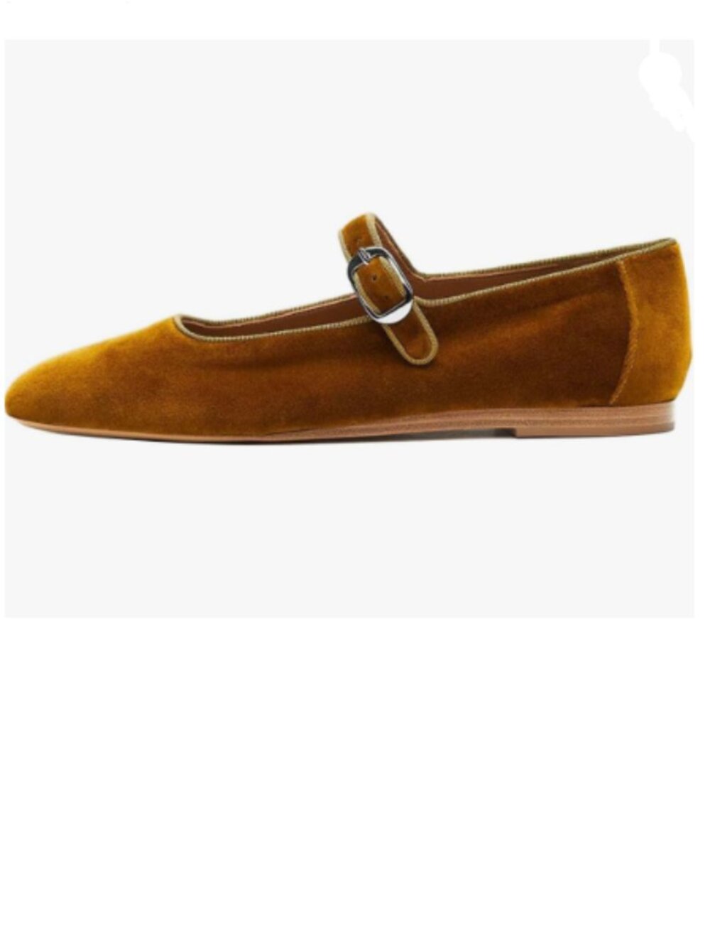 Pazzion Goldenrod Round Toe Mary Janes Comfortable Strap Buckled Ballet Flats